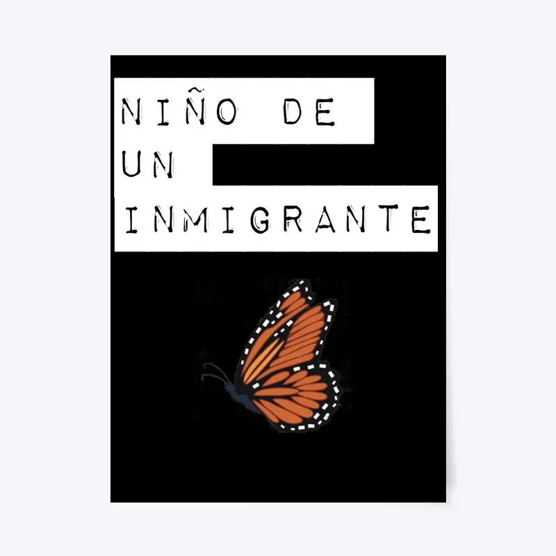 niño de un inmigrante poster 