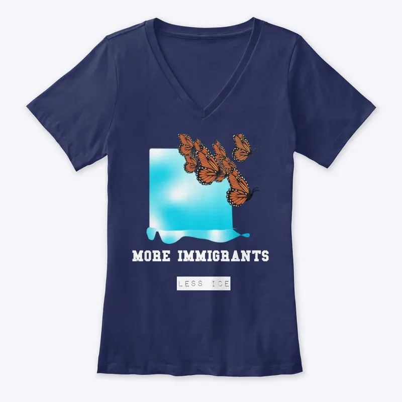 More immigrants less ice V neck